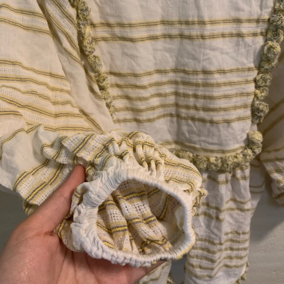 Zimmermann White And Yellow Tassel Blouse 1/Small - Picture 5 of 7